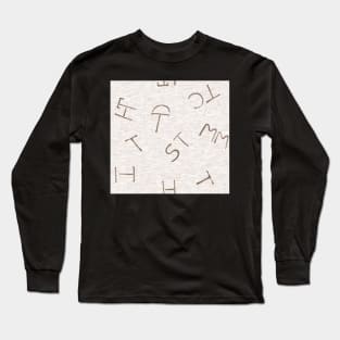 Cattle Brands - Beige Long Sleeve T-Shirt